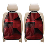 Red Geometric Print Car Seat Organizers
