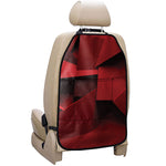 Red Geometric Print Car Seat Organizers