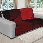 Red Geometric Print Futon Protector