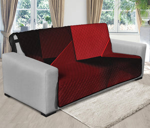 Red Geometric Print Futon Protector