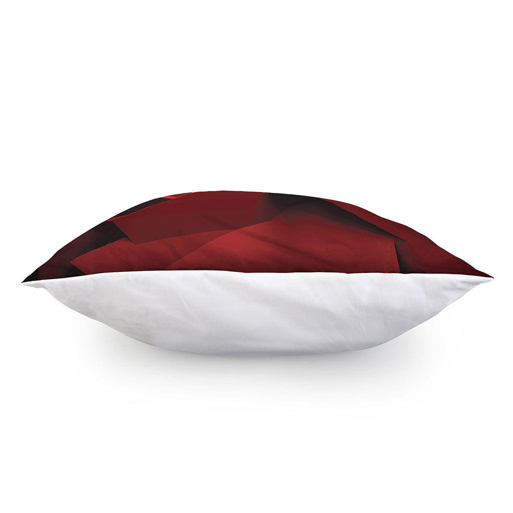 Red Geometric Print Pillow Cover