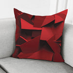 Red Geometric Print Pillow Cover