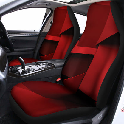 Red Geometric Print Universal Fit Car Seat Covers