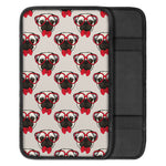 Red Glasses Pug Pattern Print Car Center Console Cover