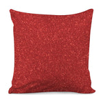 Red Glitter Artwork Print (NOT Real Glitter) Pillow Cover