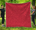 Red (NOT Real) Glitter Print Quilt