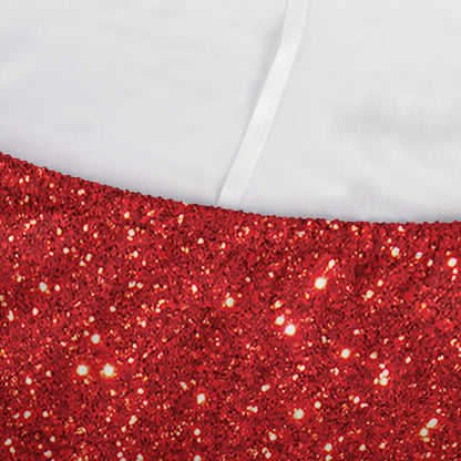 Red Glitter Artwork Print (NOT Real Glitter) Sofa Cover