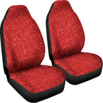 Red Glitter Artwork Print (NOT Real Glitter) Universal Fit Car Seat Covers