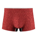 Red (NOT Real) Glitter Print Men's Boxer Briefs