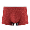 Red Glitter Texture Print Men's Boxer Briefs