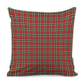 Red Green And White Tartan Pattern Print Pillow Cover