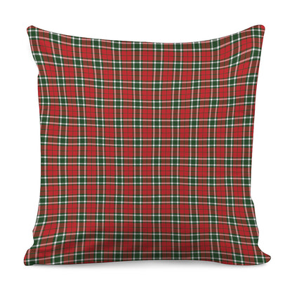 Red Green And White Tartan Pattern Print Pillow Cover