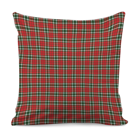 Red Green And White Tartan Pattern Print Pillow Cover