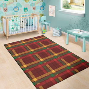 Red Green And Yellow Stewart Print Area Rug