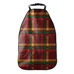 Red Green And Yellow Stewart Print Car Seat Organizers
