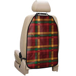 Red Green And Yellow Stewart Print Car Seat Organizers
