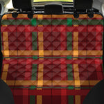 Red Green And Yellow Stewart Print Pet Car Back Seat Cover