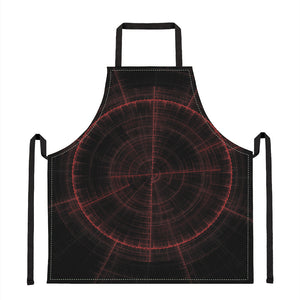 Red Gun Sight Print Apron