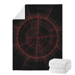 Red Gun Sight Print Blanket
