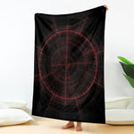 Red Gun Sight Print Blanket