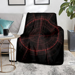 Red Gun Sight Print Blanket