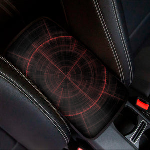 Red Gun Sight Print Car Center Console Cover