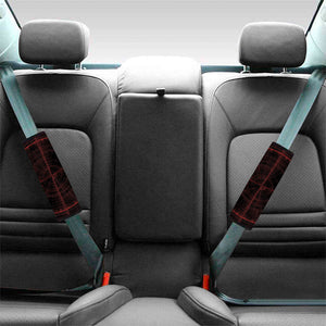 Red Gun Sight Print Car Seat Belt Covers