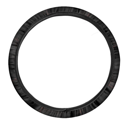 Red Gun Sight Print Car Steering Wheel Cover