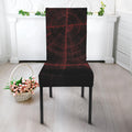 Red Gun Sight Print Dining Chair Slipcover