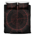 Red Gun Sight Print Duvet Cover Bedding Set