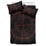Red Gun Sight Print Duvet Cover Bedding Set