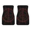Red Gun Sight Print Front Car Floor Mats