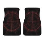 Red Gun Sight Print Front Car Floor Mats