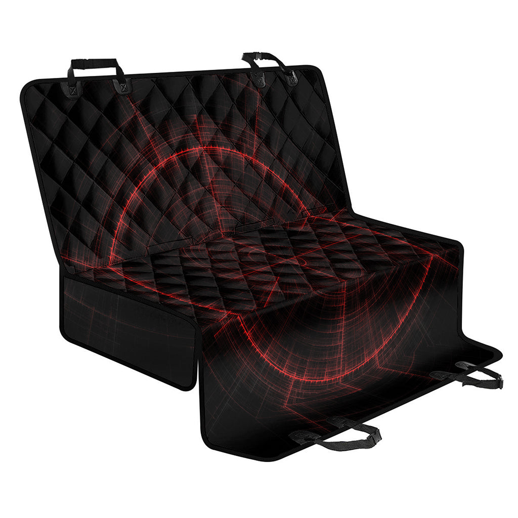 Red Gun Sight Print Pet Car Back Seat Cover