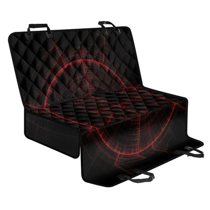 Red Gun Sight Print Pet Car Back Seat Cover