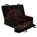 Red Gun Sight Print Pet Car Back Seat Cover
