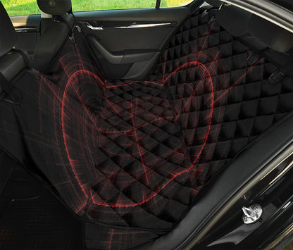 Red Gun Sight Print Pet Car Back Seat Cover