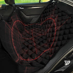 Red Gun Sight Print Pet Car Back Seat Cover