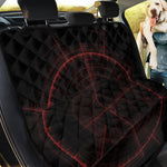 Red Gun Sight Print Pet Car Back Seat Cover