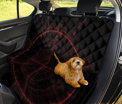 Red Gun Sight Print Pet Car Back Seat Cover