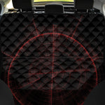 Red Gun Sight Print Pet Car Back Seat Cover