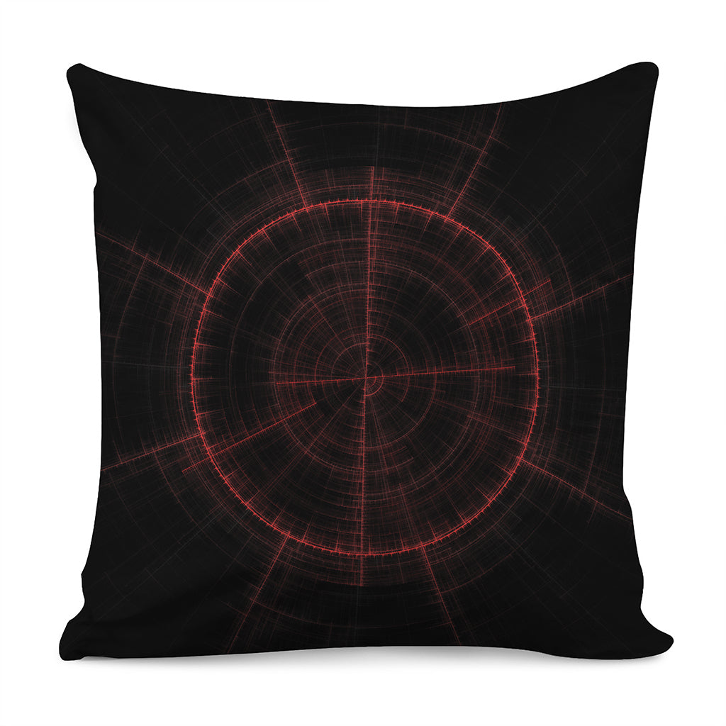 Red Gun Sight Print Pillow Cover