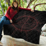 Red Gun Sight Print Quilt