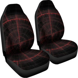 Red Gun Sight Print Universal Fit Car Seat Covers