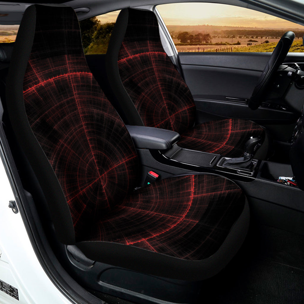 Red Gun Sight Print Universal Fit Car Seat Covers