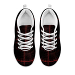 Red Gun Sight Print White Sneakers