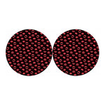 Red Halloween Vampire Lips Pattern Print Car Coasters