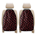 Red Halloween Vampire Lips Pattern Print Car Seat Organizers