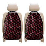 Red Halloween Vampire Lips Pattern Print Car Seat Organizers
