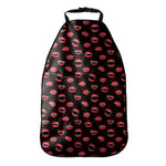 Red Halloween Vampire Lips Pattern Print Car Seat Organizers